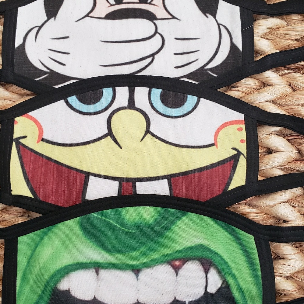 3pc Custom CHARACTER Face Masks